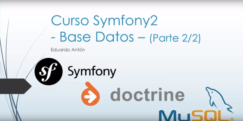tutorial symfony2 MySql